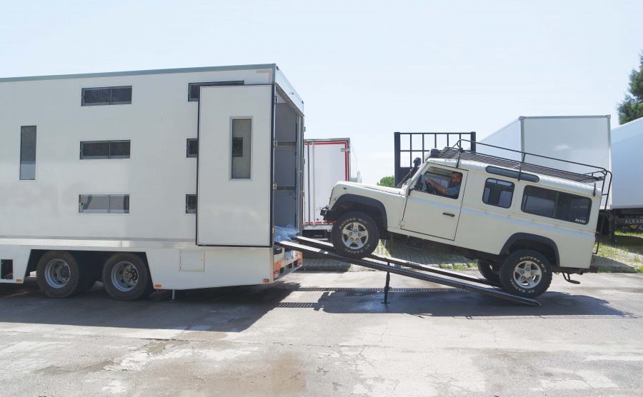 Mobile Military Trailer Vehicle