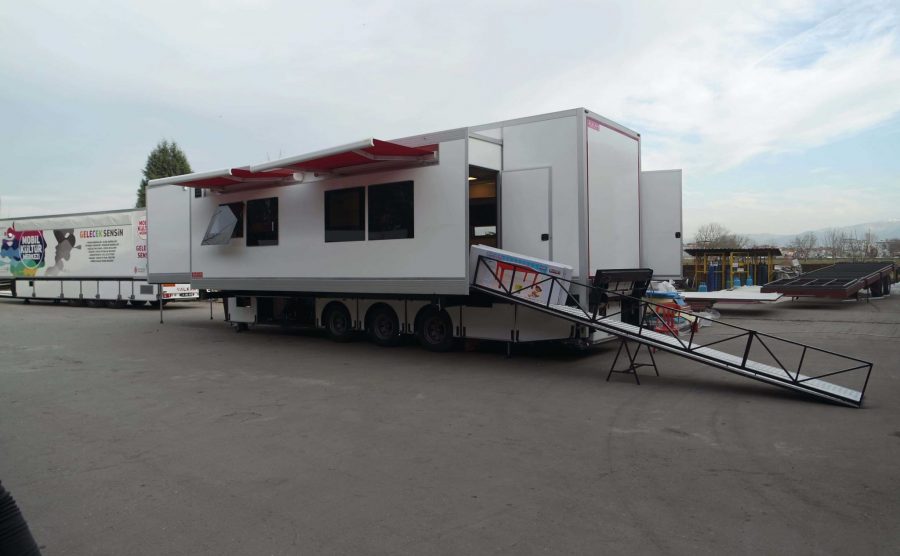 Mobile Training Trailer And Truck Vehicle